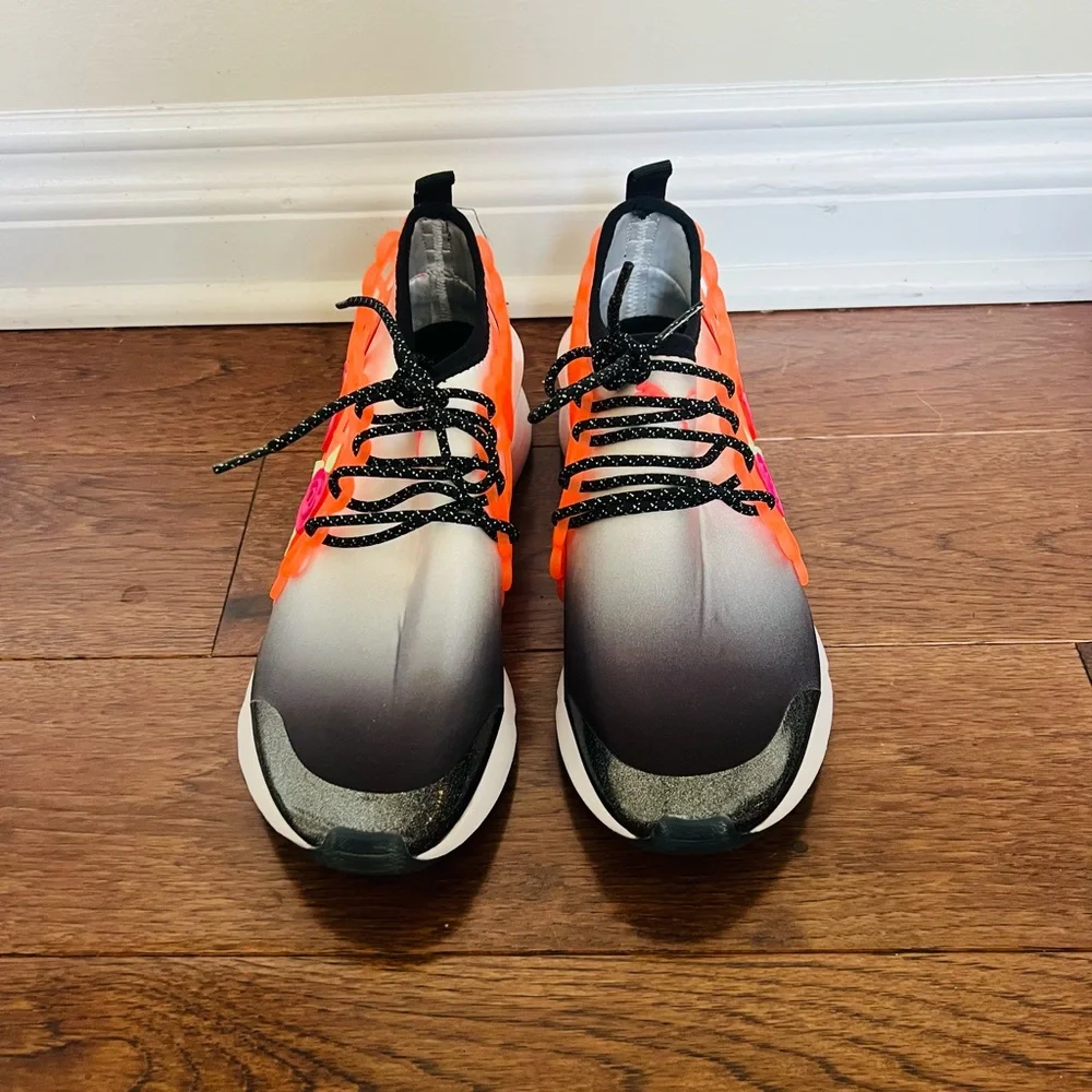 Sophie Webster Puma collab Vibrant Orange and Black women's Athletic Sneaker - Picture 2 of 6